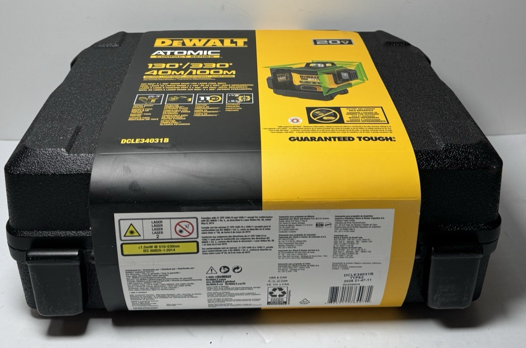 DEWALT DCLE34031B 20V Li-Ion Cordless 3-Beam 3-Plane Line Laser Level #2