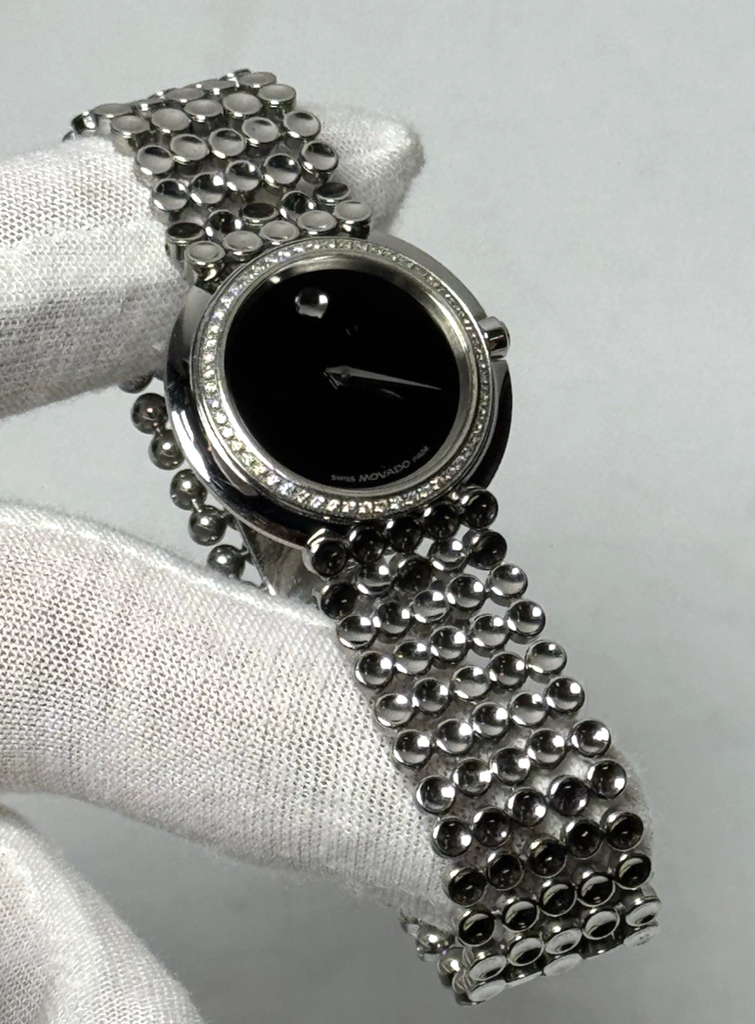 Movado Trembrili 28mm Diamond Stainless Steel Quartz Watch 84.A1.1810S #2