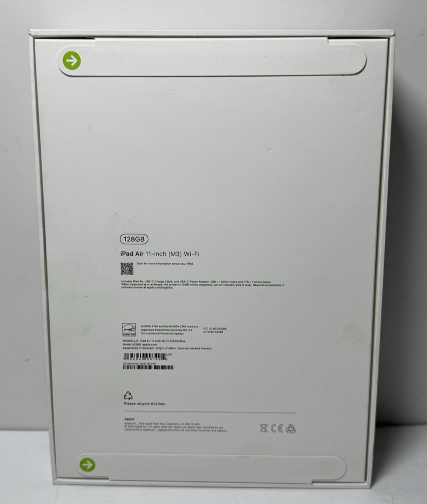 Apple iPad Air 11" M3 128GB Blue WiFi Only MC9X4LL/A-New Sealed #1