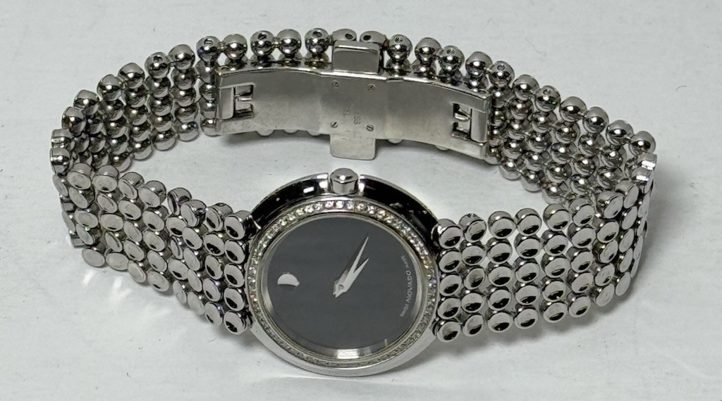 Movado Trembrili 28mm Diamond Stainless Steel Quartz Watch 84.A1.1810S #5