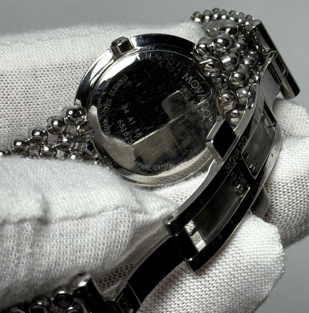 Movado Trembrili 28mm Diamond Stainless Steel Quartz Watch 84.A1.1810S #6