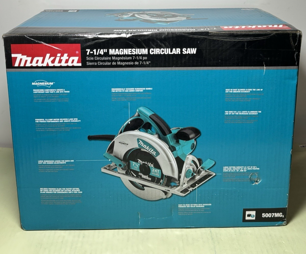Makita 5007MG 7-1/4 inch Magnesium Circular Saw with LED Light, Hard Case-New #3
