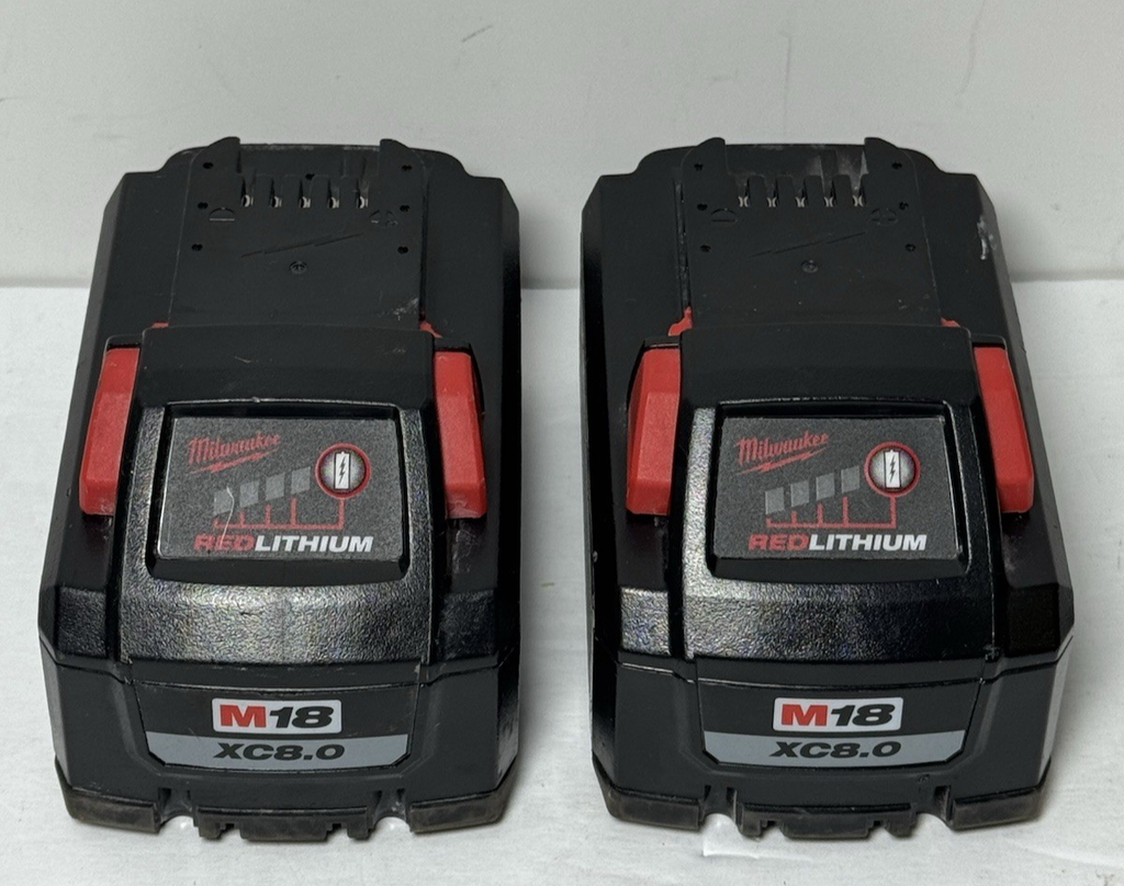 Milwaukee M18 RedLithium High Output XC8.0 2 x Battery Pack #1
