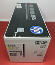 HP 655A Yellow Toner Cartridge Brand New Factory Sealed - Manufactured 8/25 used