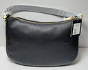 Kate Spade New York Liv Large Hobo Leather Shoulder Bag Black Gold *No strap* used