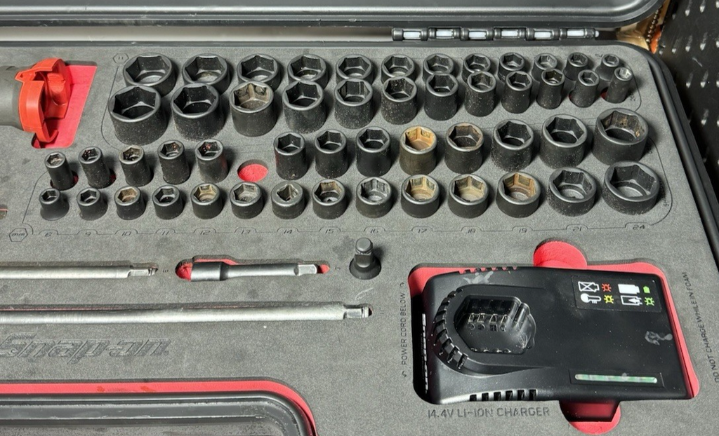 Snap-on 62pc 3/8" Cordless Impact To-Go Set 262CTSS01FR – Missing SIMFM13 #3