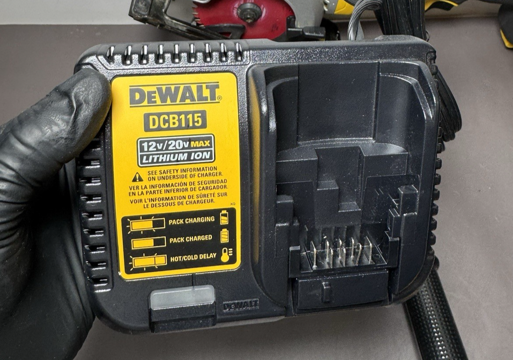 DEWALT 20V MAX Grinder DCG412 + Atomic Saw DCS571 w/ 5.0Ah Battery & Charger #1