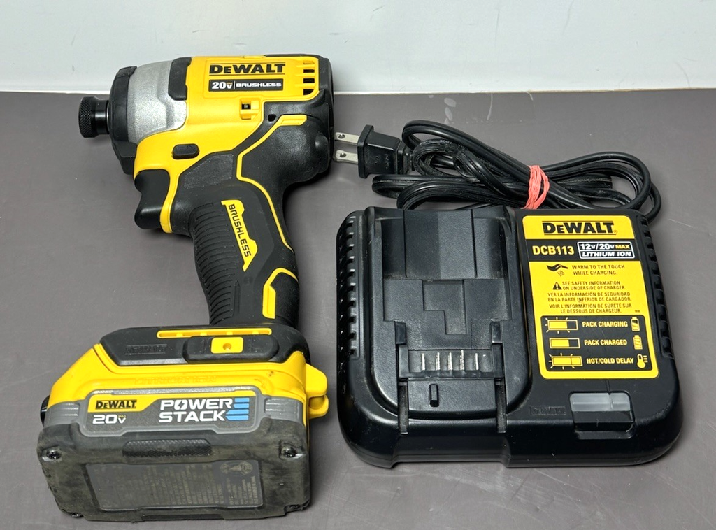 DEWALT DCF809 ATOMIC 20V MAX Cordless 1/4" Impact Driver w/1.7Ah Batt &charger #5