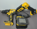 Dewalt 20V MAX LED Hand Light DCL050+DCD778  1/2'' Hammer Drill w/batt7charger used