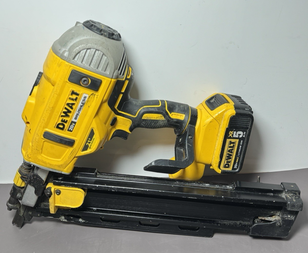 DeWalt DCN21PL 20V MAX Brushless 21-Degree Framing Nailer w/Batt 5.0 Ah+charger #1