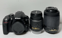 Nikon D3300 24.2MP DSLR Camera Kit w/ 18-55mm VR & 55-200mm Lens used