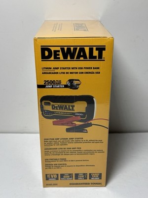 Dewalt DXAELJ25C Jump Starter W/USB Power Bank Automotive 2500 Peak Amp #1