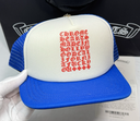 Chrome Hearts Eyechart Trucker Hat -Blue/White/Red-Brand New used