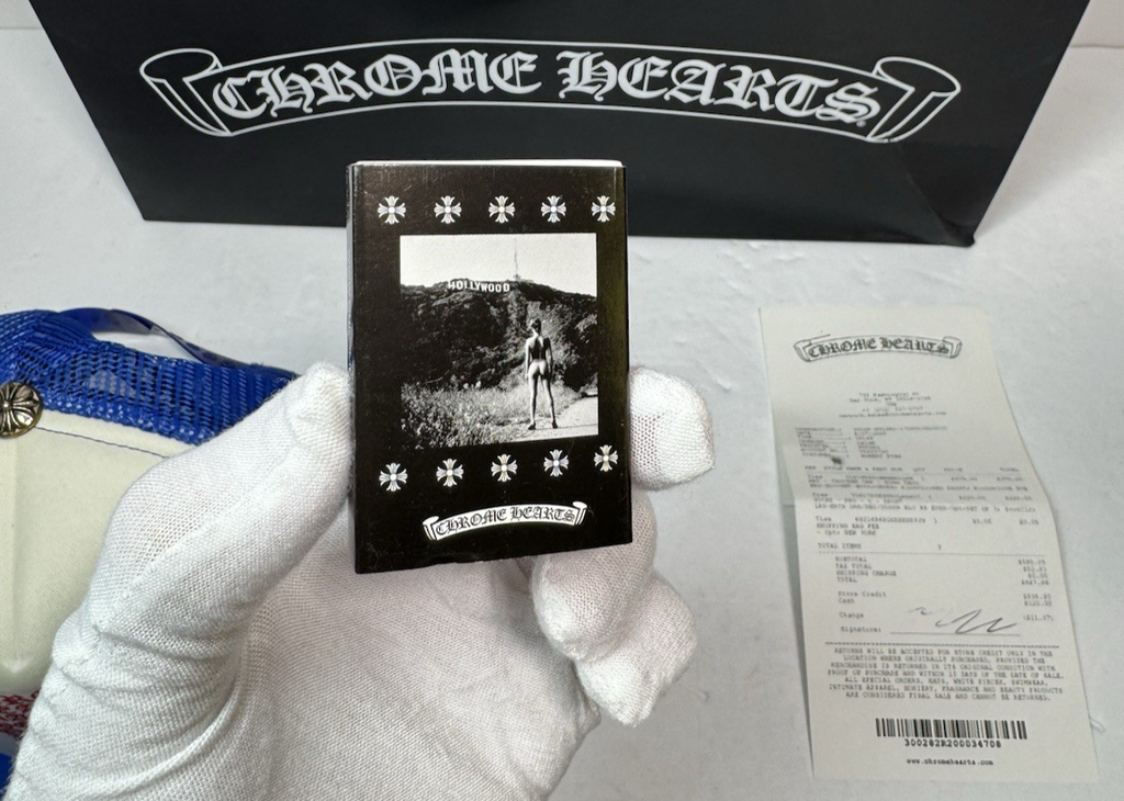 Chrome Hearts Eyechart Trucker Hat -Blue/White/Red-Brand New #6