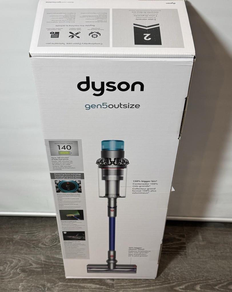 Dyson Gen5outsize Cordless Vacuum with 8 accessories -Nickel/Blue-New Sealed #1