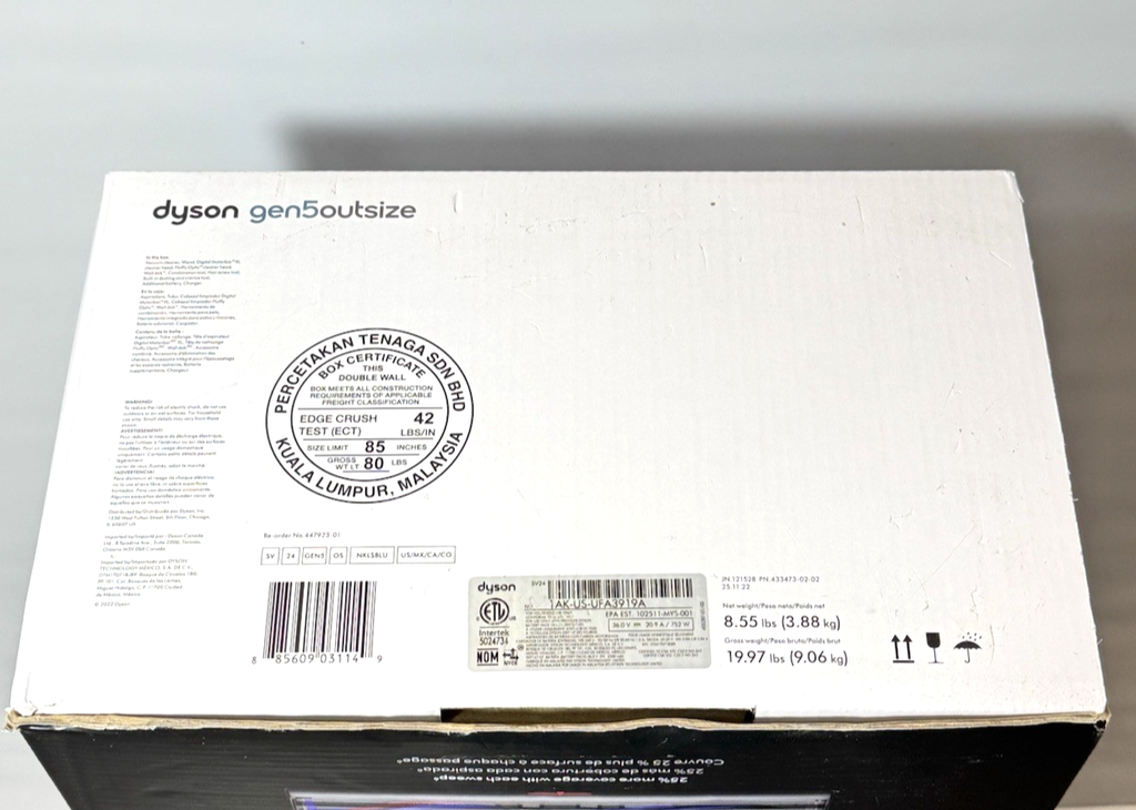 Dyson Gen5outsize Cordless Vacuum with 8 accessories -Nickel/Blue-New Sealed #5