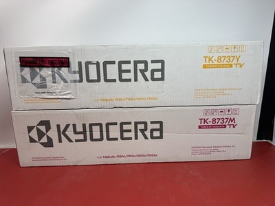 KYOCERA TONER TK-8737M  TK-8737Y  LOT OF 2 Factory Sealed Brand New #1