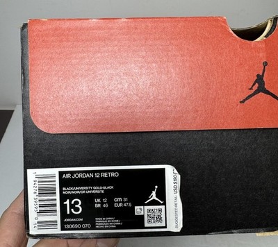 Nike Air Jordan 12 Retro 130690-070 University Gold US Men's Size 13 - DEADSTOCK #5