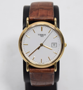 Tissot 1853 Solid 18K Gold (750) Swiss Quartz Date Dress Watch 33.75mm buy