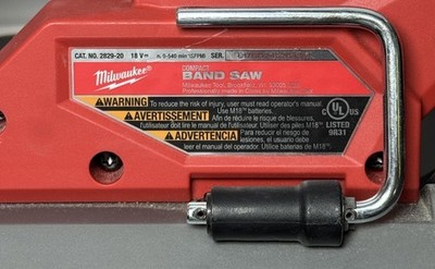 Milwaukee M18 Compact  Cordless  Cut Band Saw 2829-20 3 1/4-Tool only #3