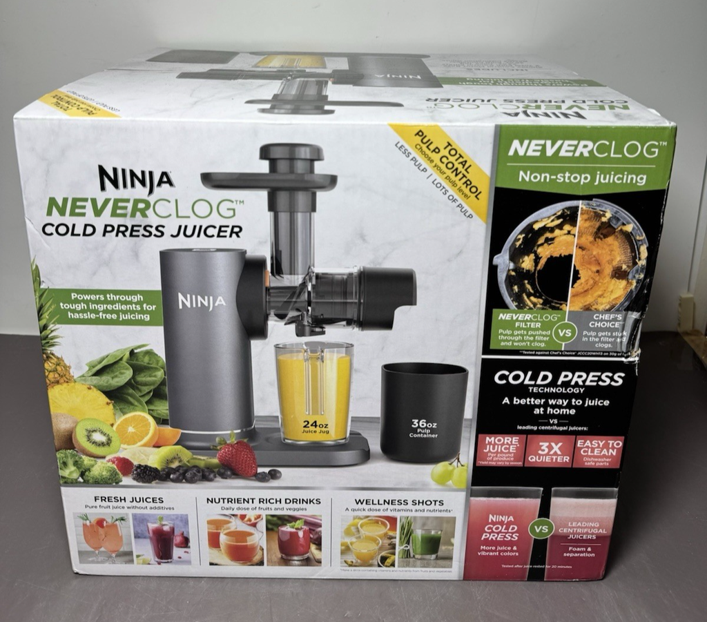 Ninja NeverClog Cold Press Juicer, Powerful Slow Juicer with Total Pulp Control #2