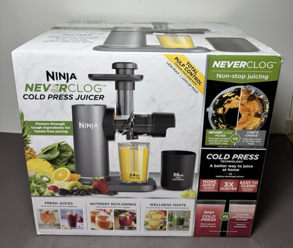 Ninja NeverClog Cold Press Juicer, Powerful Slow Juicer with Total Pulp Control #4