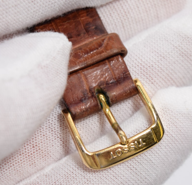 Tissot 1853 Solid 18K Gold (750) Swiss Quartz Date Dress Watch 33.75mm #5