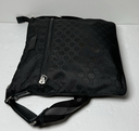 Gucci Unisex GG Guccissima Web Black Canvas Messenger Bag Crossbody used