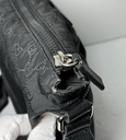 Gucci Unisex GG Guccissima Web Black Canvas Messenger Bag Crossbody in Boston, MA