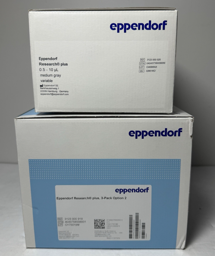 Eppendorf Research Plus G 4-Pack 10/20/200/1000µL Pipettes 2231300006 - NEW #2