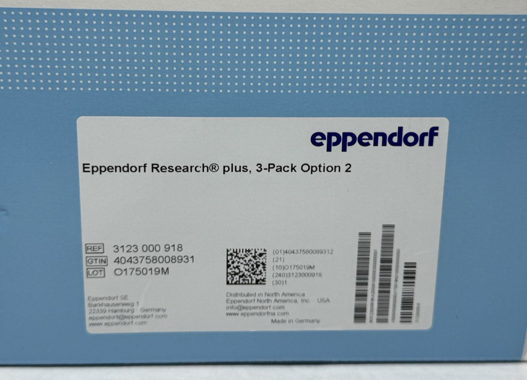 Eppendorf Research Plus G 4-Pack 10/20/200/1000µL Pipettes 2231300006 - NEW #3