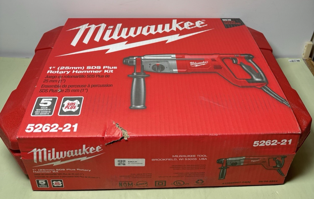 Milwaukee 1" Corded SDS-Plus Rotary Hammer Kit 5262-21 - BRAND NEW #2