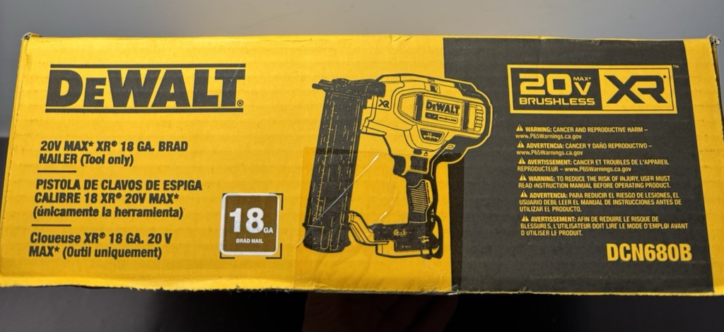 DeWalt DCN680B 20V Max XR 18 Ga. Brad Nailer Tool Only - NEW #2