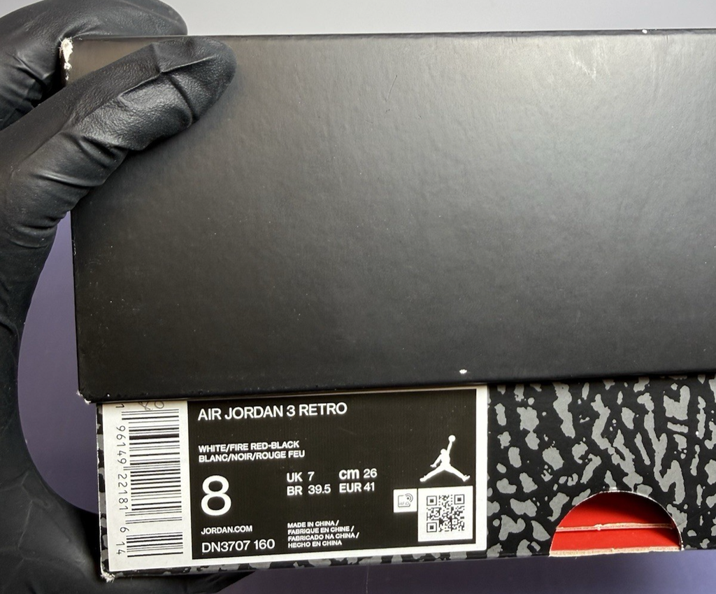 Air Jordan 3 Retro Fire Red DN3707-160  US MENS SIZE 8 #7