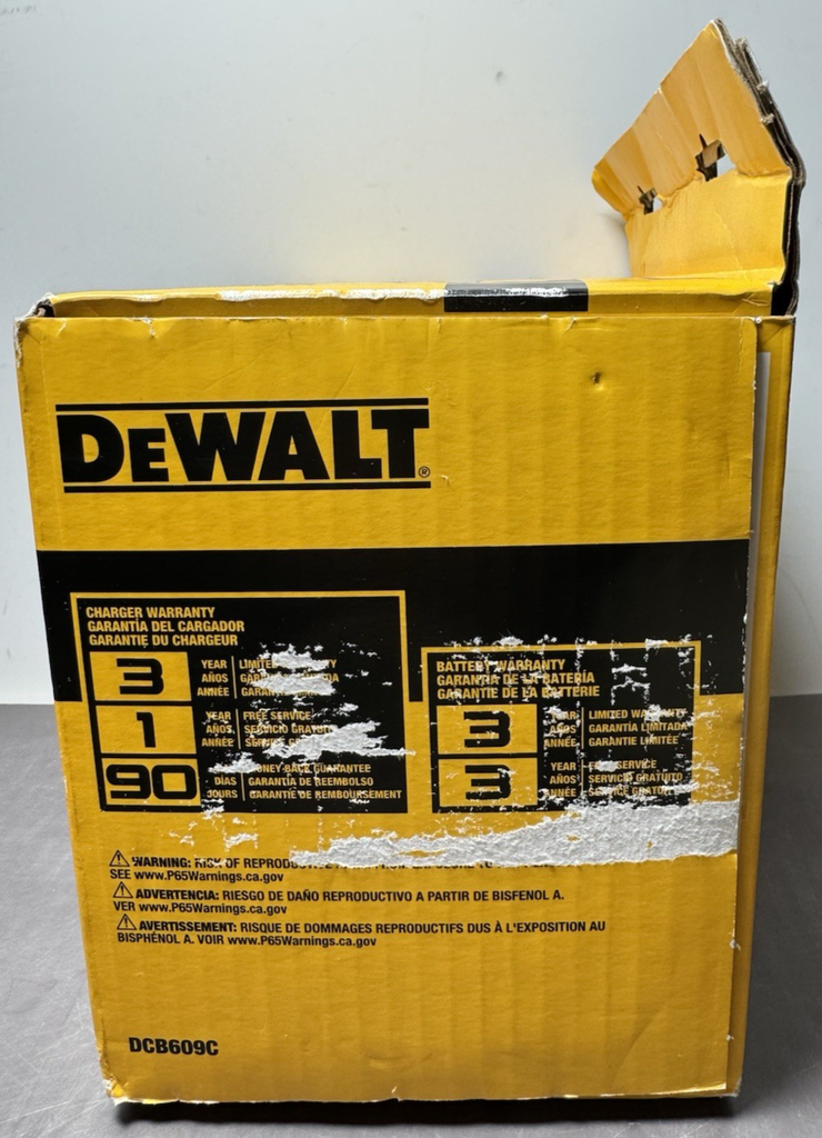 DeWALT DCB609C 20V/60V MAX FLEXVOLT 9Ah Battery & Fast Charger Kit -New #3
