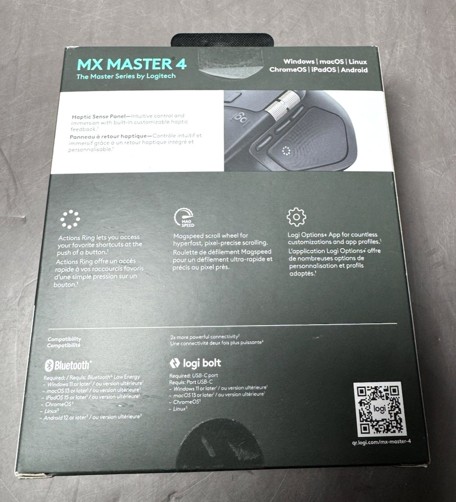 Logitech MX Master 4 Wireless Mouse (Black)-New #4