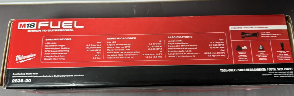 Milwaukee 2836-20 M18 FUEL 18V Li-Ion Oscillating Only Multi-Tool-New #3