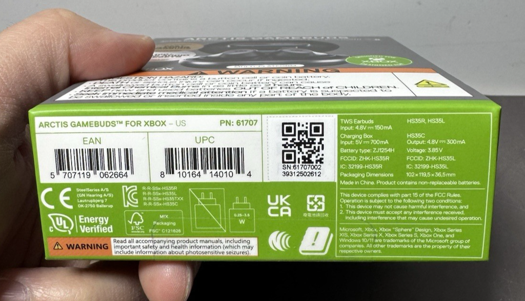 SteelSeries Arctis GameBuds ANC Wireless Gaming Earbuds Black Xbox / PC-New #4