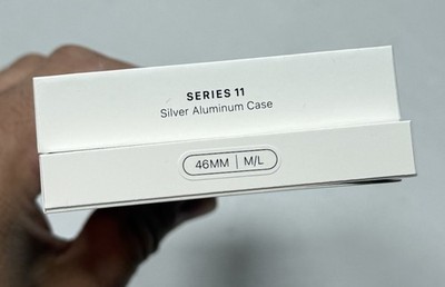 Apple Watch Series 11 46mm Silver Aluminum GPS Purple Fog Sport Band M/L-New #6