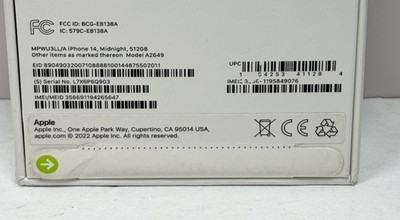 Apple iPhone 14 512GB Midnight Unlocked - New Sealed #2