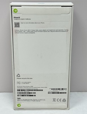 Apple iPhone 15 128GB Unlocked Blue -New Sealed #1