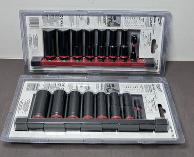Milwaukee 49-66-7024 8PC SHOCKWAVE Impact Duty + 49-66-7021 -New Sealed #2