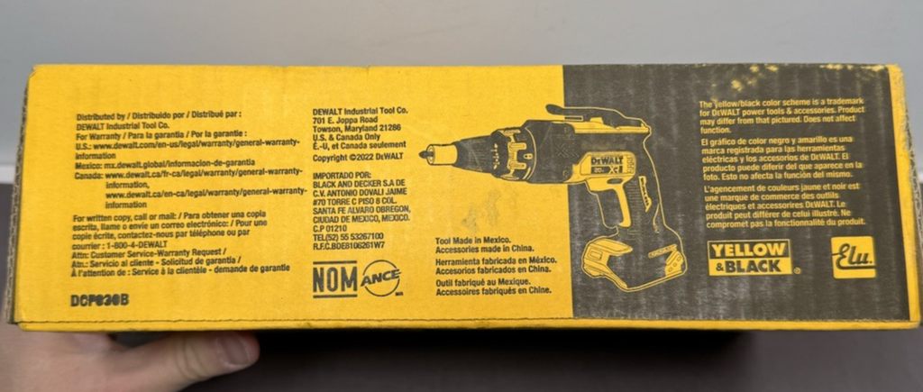 DEWALT DCF630B 20V XR Brushless Drywall Screwgun Tool Only  -Brand New #5
