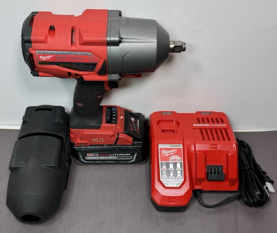 Milwaukee ‎2863-20 M18 FUEL 1/2" Impact Wrench w/ XC6.0aH Batt Charger and Boot #1