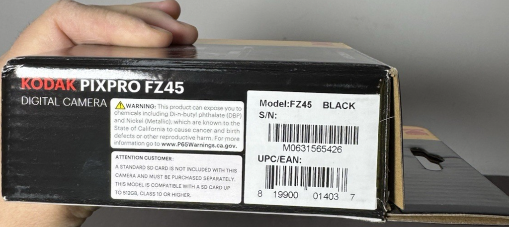 Kodak PIXPRO FZ45 16.4 Megapixel Digital Camera - Black-Open Box #1