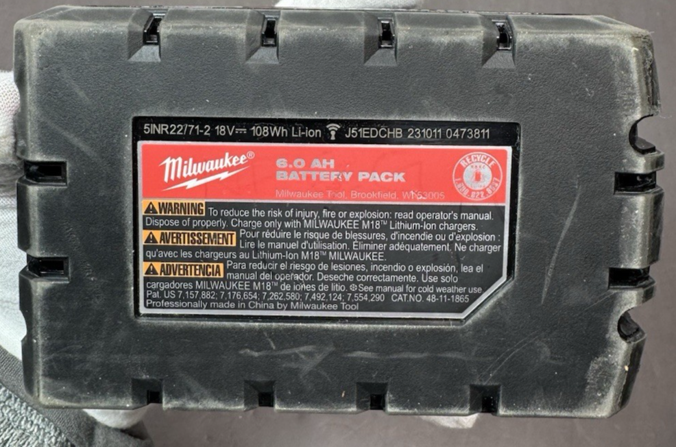 Milwaukee 2841-20 18V 16-Gauge Nail Gun w/6.0 Ah battery+charger #12