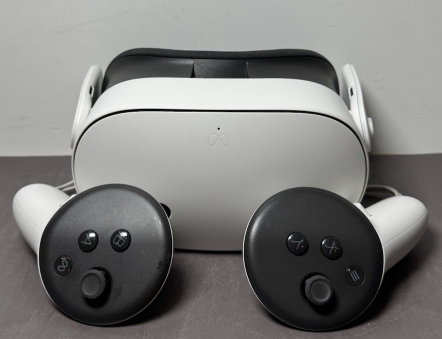 Meta Quest 3S 256GB Standalone All-in-One VR Headset w/ 2 contlrs / New Strap #1