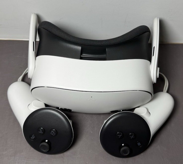 Meta Quest 3S 256GB Standalone All-in-One VR Headset w/ 2 contlrs / New Strap #2