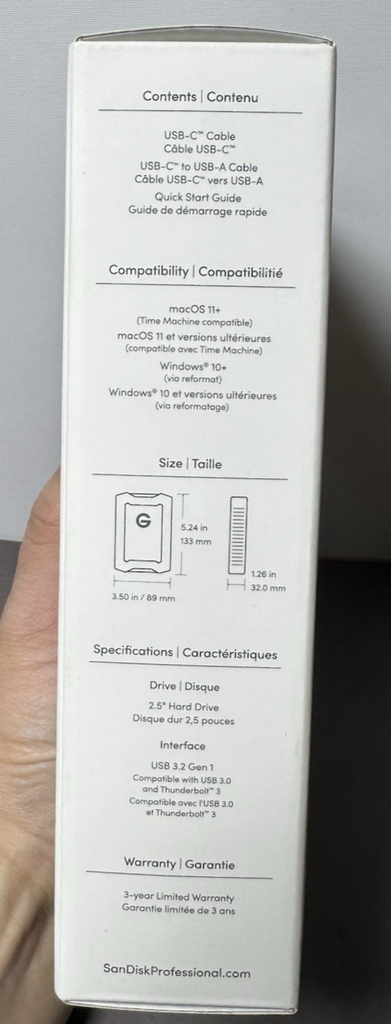 SanDisk Professional 4TB G-DRIVE ArmorATD USB-C Portable - Brand New #3