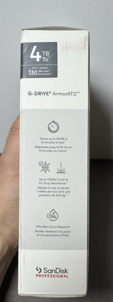 SanDisk Professional 4TB G-DRIVE ArmorATD USB-C Portable - Brand New #4